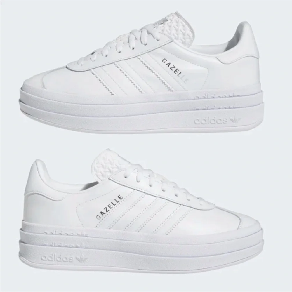 adidas Gazelle Bold Triple White - Picture 7 of 10
